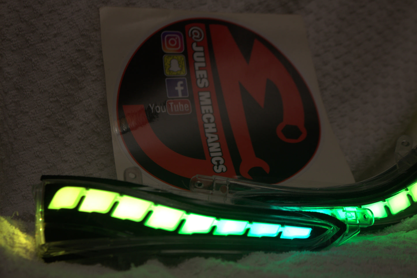 JM Infiniti Q50 Q60 RGB Side Mirror Sequential LED Turn Signal Light