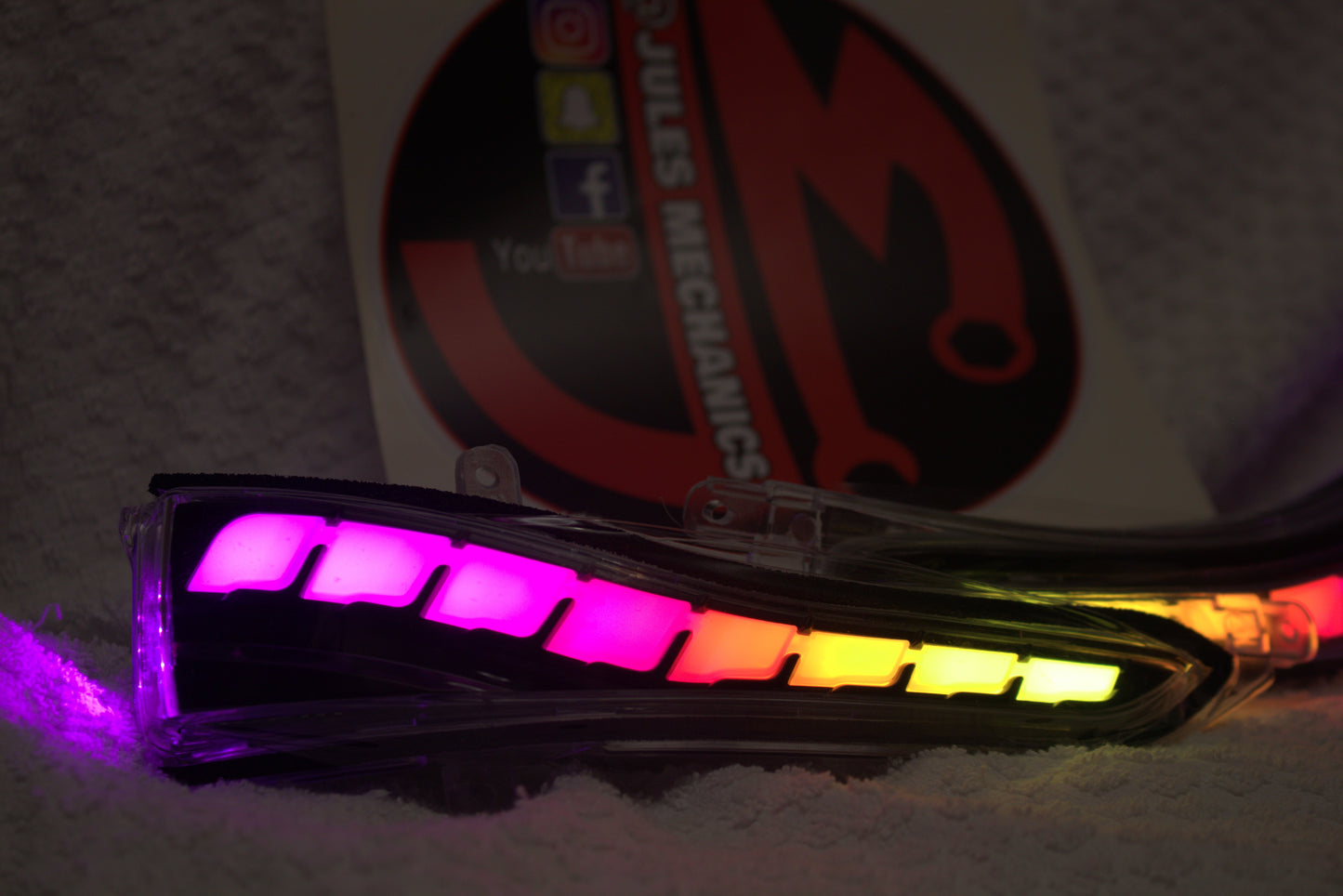 JM Infiniti Q50 Q60 RGB Side Mirror Sequential LED Turn Signal Light