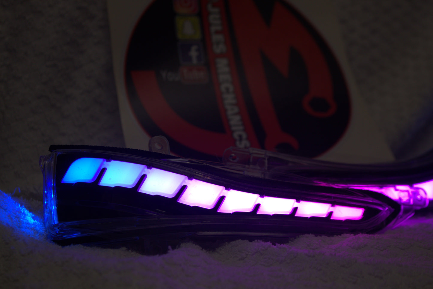 JM Infiniti Q50 Q60 RGB Side Mirror Sequential LED Turn Signal Light