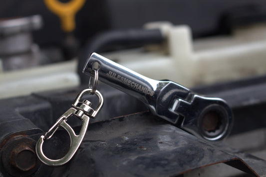 Jules Mechanics 10mm Ratcheting Keychain Wrench